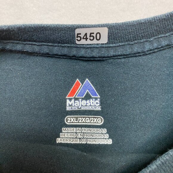 Chicago Cubs T-Shirt Mens 2XL 2016 World Series Champions Majestic MLB Baseball - Picture 8 of 12